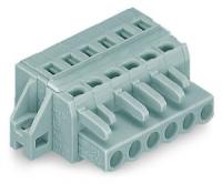 231-121/027-000 1-проводниковая розетка; зажимное кольцо; 2,5 мм2; Шаг контактов 5 мм; 21-пол.