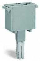 280-803/281-411 Корпус вилки; 2-пол.; с диодом 1N4007; шириной 10 мм