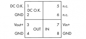 787-2801 Преобразователь постоянного тока в постоянный; Напряжение на входе 24 В пост. тока; Напряжение на выходе 5 В пост. тока; Ток на выходе 0,4 A; Контакт пост. тока в норме