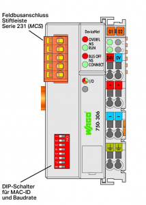 750-306 Каплер полевой шины DeviceNet