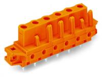 232-762/031-000 Розетка под пайку THT; 0.6 x 1.0 mm solder pin; прямые; зажимное кольцо; Шаг контактов 7,62 мм; 2-пол.