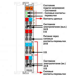 750-626/025-001 Фильтр питания; тока; Высокая развязка; Внешняя температура