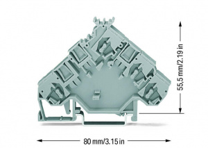 280-559 Пустой модуль; тот же профиль, что и у 3-проводных измерительных клемм или соответствующих клемм для подключения исполнительных устройств