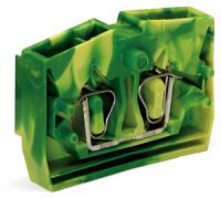 264-307 2-проводные концевые клеммы; без кнопок; с крепежным фланцем; для винтового или аналогичных типов крепления; Крепежное отверстие 3,2 мм 2; 2,5 мм2; CAGE CLAMP