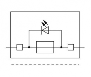 2002-1611/1000-541 2-проводные клеммы с предохранителем; с поворотным патроном предохранителя; с торцевой пластиной; для миниатюрных метрических предохранителей 5 х 20 мм; со светодиодной индикацией перегорания предохранителя; 12 – 30 В; для DIN-рейки 35 