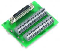 289-450 Интерфейсный модуль; с миниатюрной розеткой D-sub; 9-пол.; для ответных соединителей с врезными контактами; Вертикальный монтаж