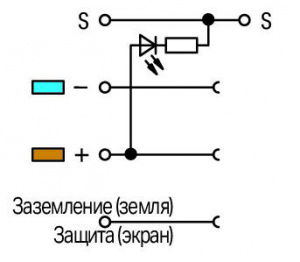 270-570/281-507 4-проводные клеммы с датчиком; желтый светодиод; для датчиков NPN-переключения (отрицательного); 2,5 мм2; CAGE CLAMP