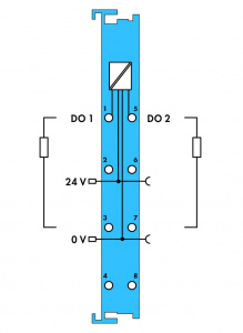 750-535 2-канальный дискретный выход; тока; Искробезопасный