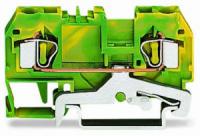 281-907/999-950 2-проводные клеммы с заземлением; 4 mm2; подходят для исполнений Ex e II; центральная маркировка; для DIN-рейки 35 x 15 и 35 x 7,5; CAGE CLAMP