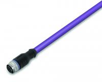 756-1101/060-020 Кабель PROFIBUS, прямой; 2 м; устанавливаются на один конец; В-кодирование; Розетка M12, прямая; один свободный конец кабеля