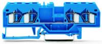 281-654 4-проводные проходные клеммы; 4 mm2; подходят для исполнений Ex i; центральная маркировка; для DIN-рейки 35 x 15 и 35 x 7,5; CAGE CLAMP
