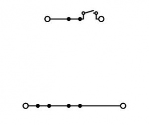 2002-2671 Двухуровневые клеммы с размыкателем; с поворотным ножевым размыкателем; L/L; для DIN-рейки 35 x 15 и 35 x 7,5; 2,5 мм2; Push-in CAGE CLAMP