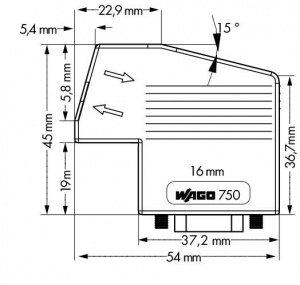750-960 Разъем полевой шины PROFIBUS; с вилкой D-Sub; 9-пол.