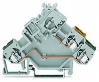 280-554 3-проводные клеммы для подключения исполнительных устройств; с цветн. отверст. для ввода проводников; 2,5 мм2; CAGE CLAMP