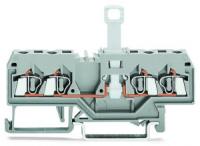 280-839 4-проводные клеммы с размыкателем; для DIN-рейки 35 x 15 и 35 x 7,5; 2,5 мм2; CAGE CLAMP