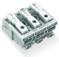 294-4013 Соединитель для светильников; нажимная кнопка, внешняя; без заземляющего контакта; N-PE-L; 3-пол.; Стор. свет.: для одножильных проводников; Инст. стор.: для всех типов проводников; макс. 2,5 мм2; Темп. окруж. среды: макс. 85 °C (T85)