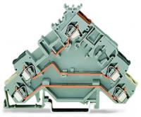 280-583 3-проводные клеммы для подключения исполнительных устройств; с цветн. отверст. для ввода проводников; 2,5 мм2; CAGE CLAMP