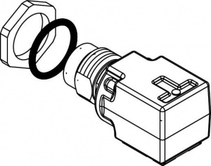 756-9503/040-000 Адаптер М12 для розетки; D-кодирование, панель Theft-proof; угловые
