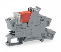 788-303 Релейный модуль; Номинальное входное напряжение: 12 В пост.тока; 1 перекл. контакт; Предельный длительный ток: 16 А; Красный индикатор состояния; Ширина модуля: 15 мм