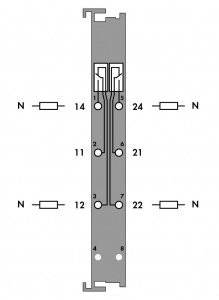 750-517/040-000 2-канальный релейный выход; 250 В перем.тока; 1 А; Реле, 2 переключающих контакта; Extreme