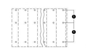 737-712 Трехуровневая клемма на печатную плату; 2,5 мм2; Шаг контактов 10 мм; 3 x 12-полюсов; CAGE CLAMP