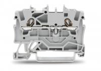 2001-1201 2-проводные проходные клеммы; 1,5; подходят для исполнений Ex e II; боковая и центральная маркировка; для DIN-рейки 35 x 15 и 35 x 7,5; Push-in CAGE CLAMP