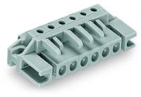 232-232/047-000 Розетка под пайку THT; 0.6 x 1.0 mm solder pin; прямые; Проходной фланец; Шаг контактов 5 мм; 2-пол.