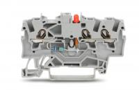 2001-1321/1000-434 Компонентная клемма; 3-проводн.; красный светодиод; тока; для DIN-рейки 35 x 15 и 35 x 7,5; 1,5; Push-in CAGE CLAMP