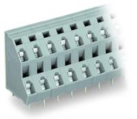 736-503 Двухуровневая клемма на печатную плату; 2,5 мм2; Шаг контактов 7,5 мм; 2 x 3-полюсов; CAGE CLAMP