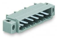 231-433/040-000 Вилка THT; 1.0 x 1.0 mm solder pin; угловые; зажимное кольцо; Шаг контактов 5 мм; 3-пол.