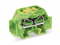 262-347 4-проводные клеммы; без кнопок; с защелкивающейся монтажной ножкой; для толщины пластины 0,6 - 1,2 мм; Крепежное отверстие 3,5 мм 2; 4 mm2; CAGE CLAMP