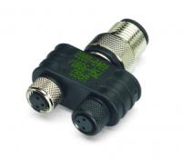 756-9301/040-000 Сдвоенный распределительный соединитель M12 / M8