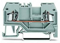 279-905 2-проводные проходные клеммы; 1,5; центральная маркировка; для DIN-рейки 35 x 15 и 35 x 7,5; CAGE CLAMP