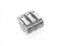 294-8013 Соединитель для светильников; нажимная кнопка, внешняя; для Linect; без заземляющего контакта; 3-пол.; Код. A; Стор. свет.: для одножильных проводников; Инст. стор.: для всех типов проводников; макс. 2,5 мм2; Темп. окруж. среды: макс. 85 °C (T85)