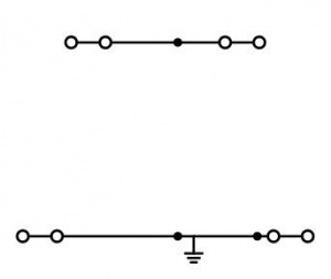 2002-2417 4-проводниковые двухуровневые клеммы; Клеммы с заземлением проводника / проходные клеммы; PE/N; без нанесения маркировки; для DIN-рейки 35 x 15 и 35 x 7,5; 2,5 мм2; Push-in CAGE CLAMP