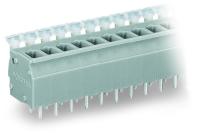 255-424 Клемма на печатную плату; нажимная кнопка; 2,5 мм2; Шаг контактов 5/5,08 мм; 24-пол.; CAGE CLAMP; опция объединения