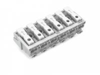 294-4006 Соединитель для светильников; нажимная кнопка, внешняя; без заземляющего контакта; Стор. свет.: для одножильных проводников; Инст. стор.: для всех типов проводников; макс. 2,5 мм2; Темп. окруж. среды: макс. 85 °C (T85)