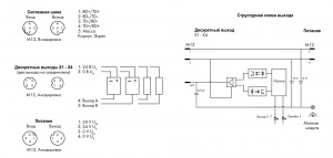 767-4806 8-канальный дискретный выход; тока; 0,5 А; Включение по низкому уровню; 4 x M12, два выхода на соединитель