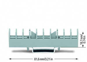 282-369 Общий держатель перемычек; для перемычек для поперечно замыкаемых клемм (282-811) и продольно замыкаемых клемм (282-821)