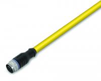 756-1301/060-020 Кабель системной шины, прямой; 2 м; устанавливаются на один конец; В-кодирование; Розетка M12, прямая; один свободный конец кабеля