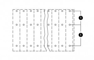 737-112 Трехуровневая клемма на печатную плату; 2,5 мм2; Шаг контактов 5 мм; 3 x 12-полюсов; CAGE CLAMP
