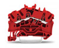 2002-6303 3-проводные проходные клеммы; 2,5 мм2; подходят для исполнений Ex e II; боковая и центральная маркировка; для DIN-рейки 35 x 15 и 35 x 7,5; Push-in CAGE CLAMP