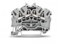 2002-6401 4-проводные проходные клеммы; 2,5 мм2; подходят для исполнений Ex e II; боковая и центральная маркировка; для DIN-рейки 35 x 15 и 35 x 7,5; Push-in CAGE CLAMP