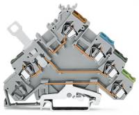 280-573 4-проводные клеммы с датчиком; с цветн. отверст. для ввода проводников; 2,5 мм2; CAGE CLAMP