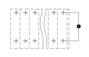 736-112 Двухуровневая клемма на печатную плату; 2,5 мм2; Шаг контактов 5 мм; 2 x 12-полюсов; CAGE CLAMP