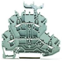 2002-2231 Двухуровневые клеммы; Проходные / проходные клеммы; L/L; с нанесением маркировки; подходят для исполнений Ex e II; для DIN-рейки 35 x 15 и 35 x 7,5; 2,5 мм2; Push-in CAGE CLAMP