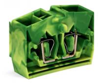 264-337 4-проводные концевые клеммы; без кнопок; с крепежным фланцем; для винтового или аналогичных типов крепления; Крепежное отверстие 3,2 мм 2; 2,5 мм2; CAGE CLAMP