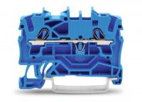 2002-1204 2-проводные проходные клеммы; 2,5 мм2; Для исполнений Ex e II и Ex i; боковая и центральная маркировка; для DIN-рейки 35 x 15 и 35 x 7,5; Push-in CAGE CLAMP