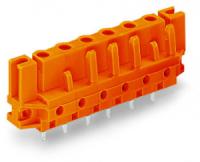 232-762/047-000 Розетка под пайку THT; 0.6 x 1.0 mm solder pin; угловые; Проходной фланец; Шаг контактов 7,62 мм; 2-пол.