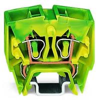 264-727/999-950 4-проводная мини-клемма, монтируемая на DIN-рейку; 2,5 мм2; подходят для исполнений Ex e II; центральная маркировка; для рейки DIN-15; CAGE CLAMP